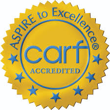 gold CARF logo
